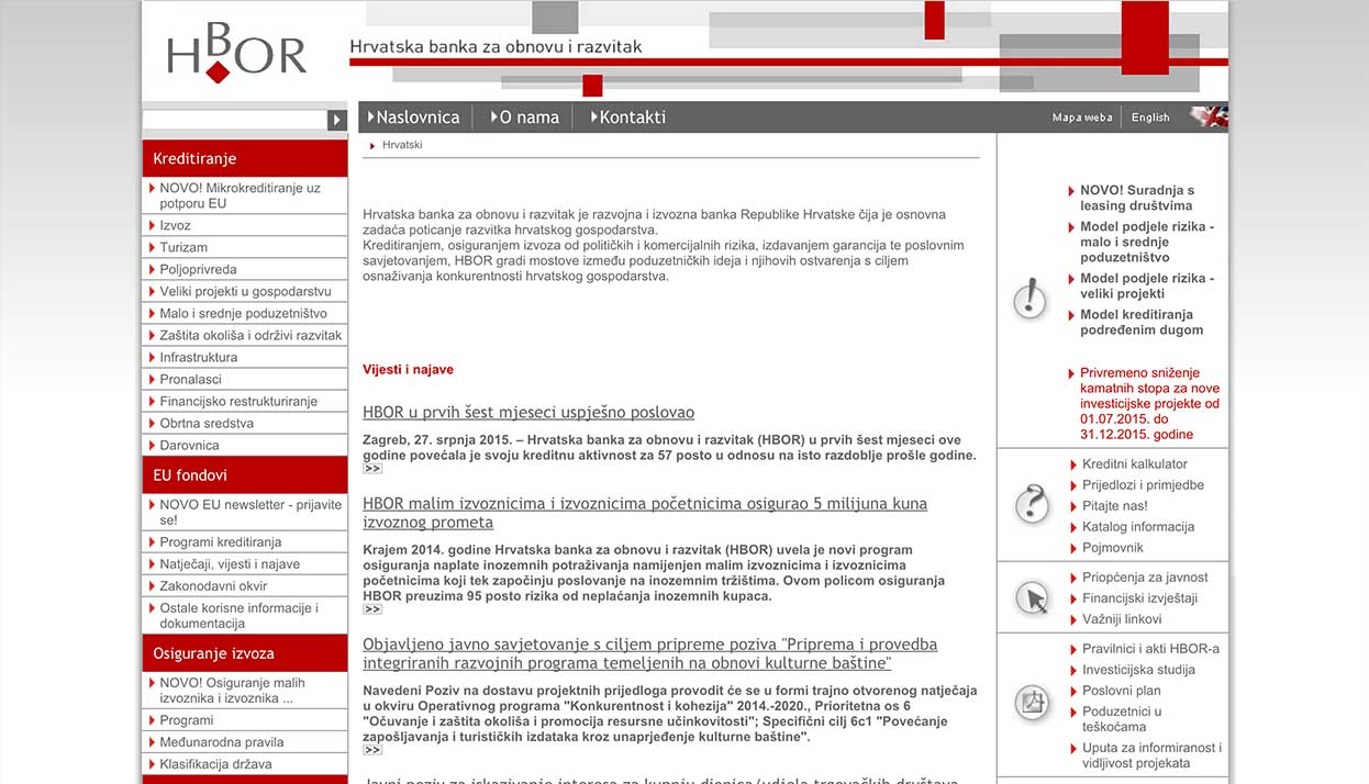 HBOR home page