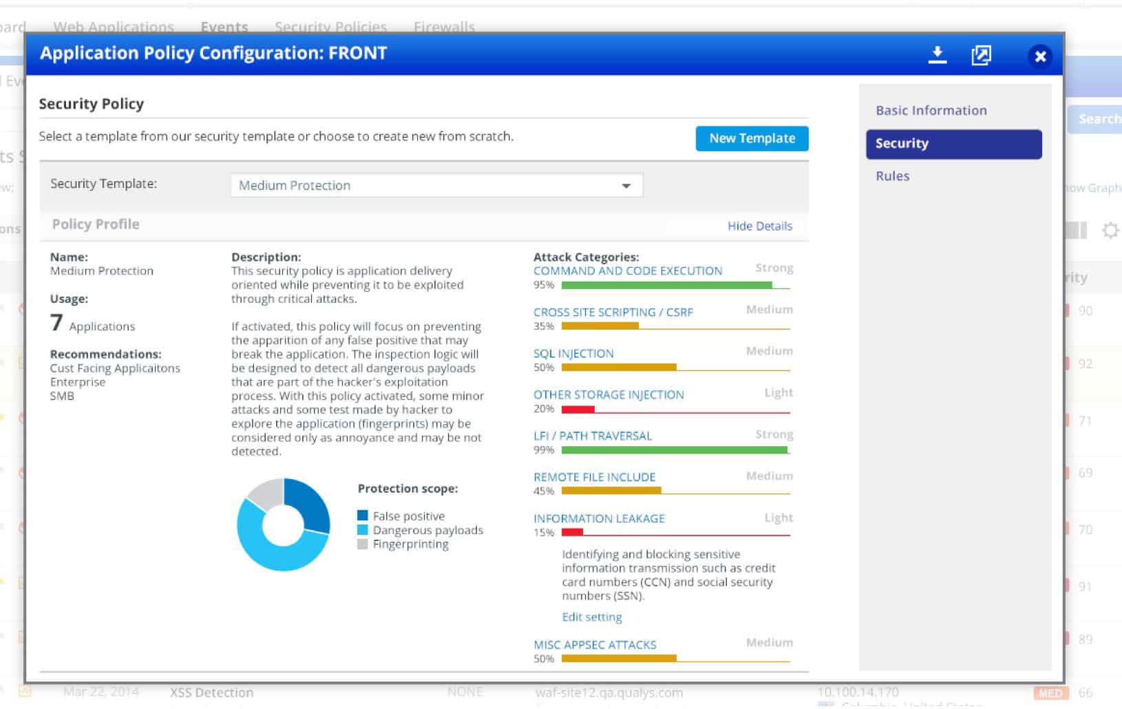 Qualys Web Application Scanning: Application Policy Configuration | Qualys
